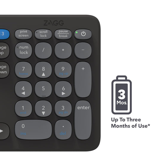 ZAGG PRO WLESS KEYBOARD 17IN UK-GY