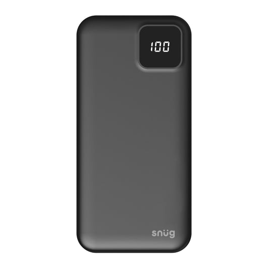 Square Digital Powerbank - 20000mAh Black