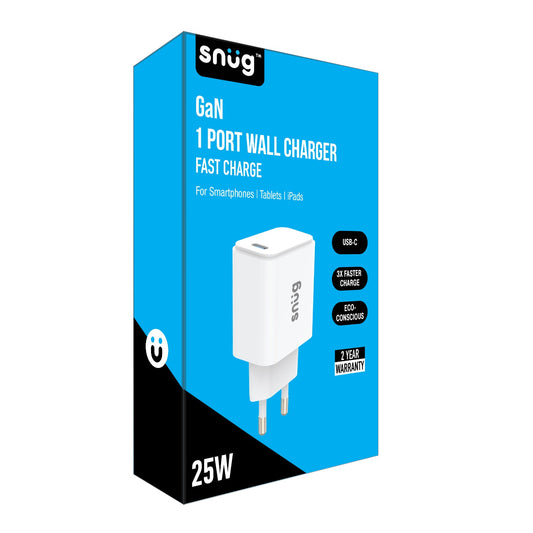 1 Port 25W PD Wall Charger White