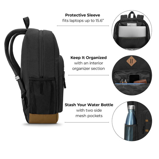 SOLO RE:FRESH 17.5IN BACKPACK-BK