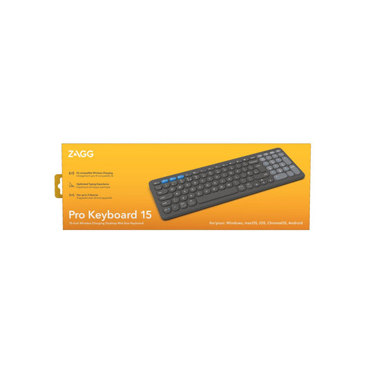 ZAGG PRO WLESS KEYBOARD 15IN UK-GY